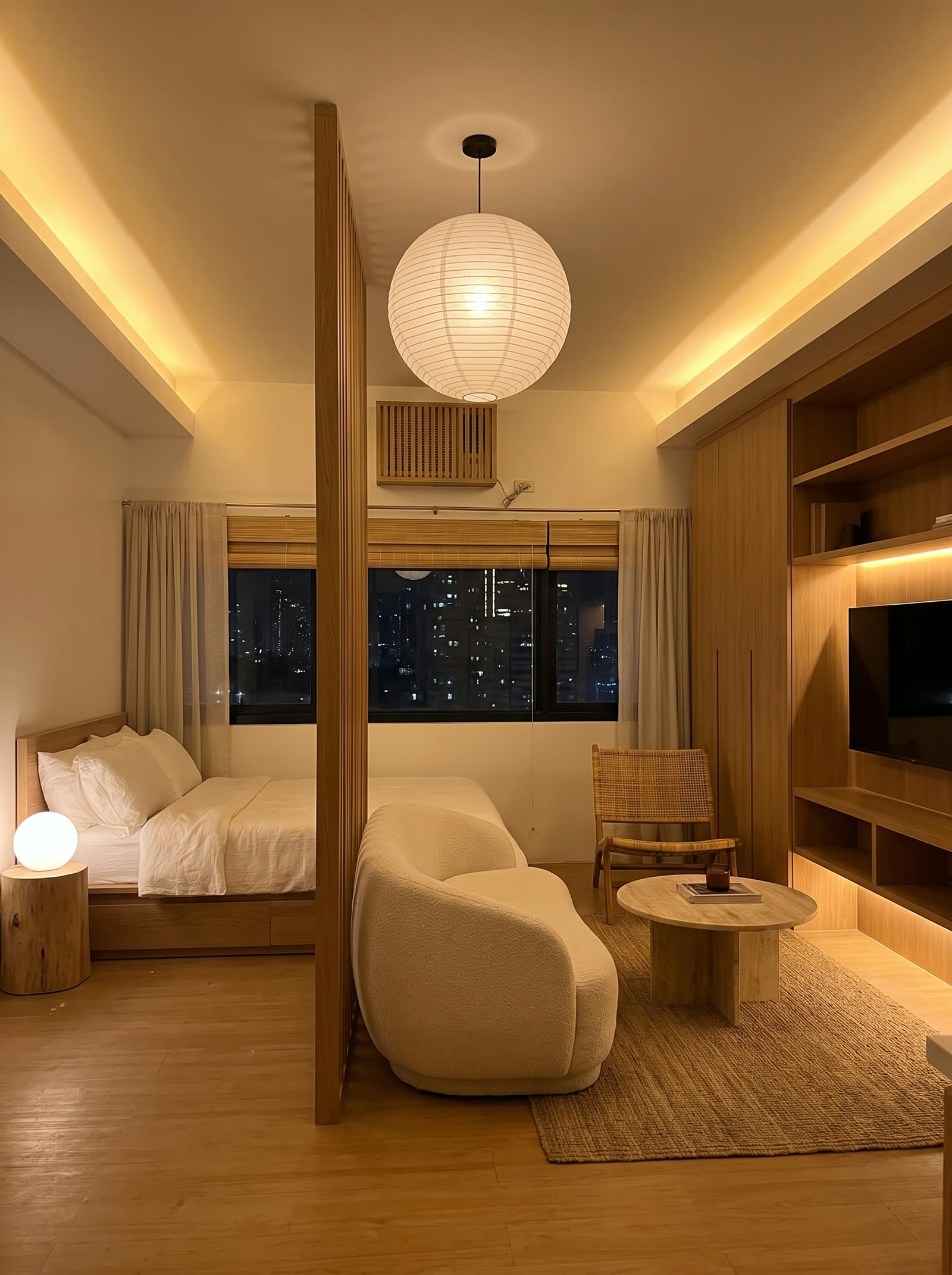 Main room at night, Scheme A